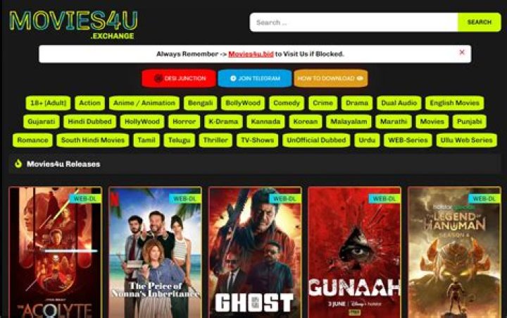 Best Movies & Shows on Movies4U World!