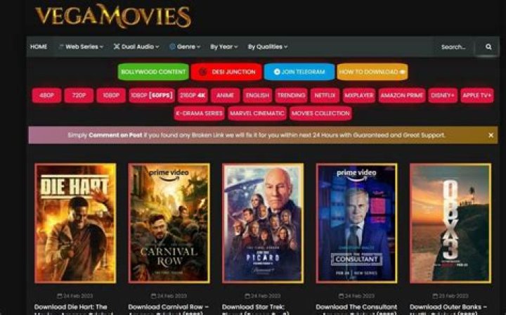 Stream the Hottest Movies and TV Shows on Vegamovies.com